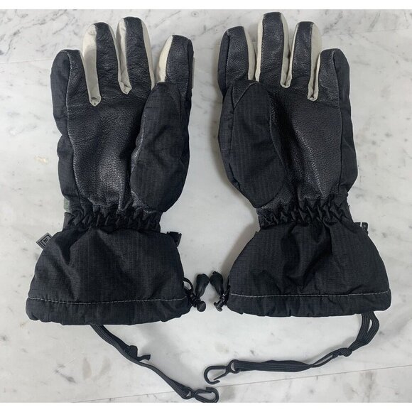 REI Elements E1 Snow Gloves Women Small Black Grey Primaloft Vintage Retro EUC - Picture 2 of 10